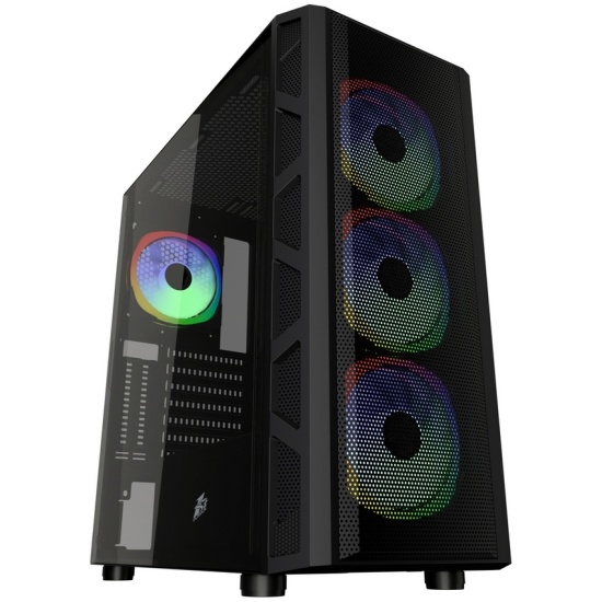 Корпус 1STPLAYER FIREBASE XP-E / E-ATX, TG / 4x120mm LED fans inc. / XP-E-4F1