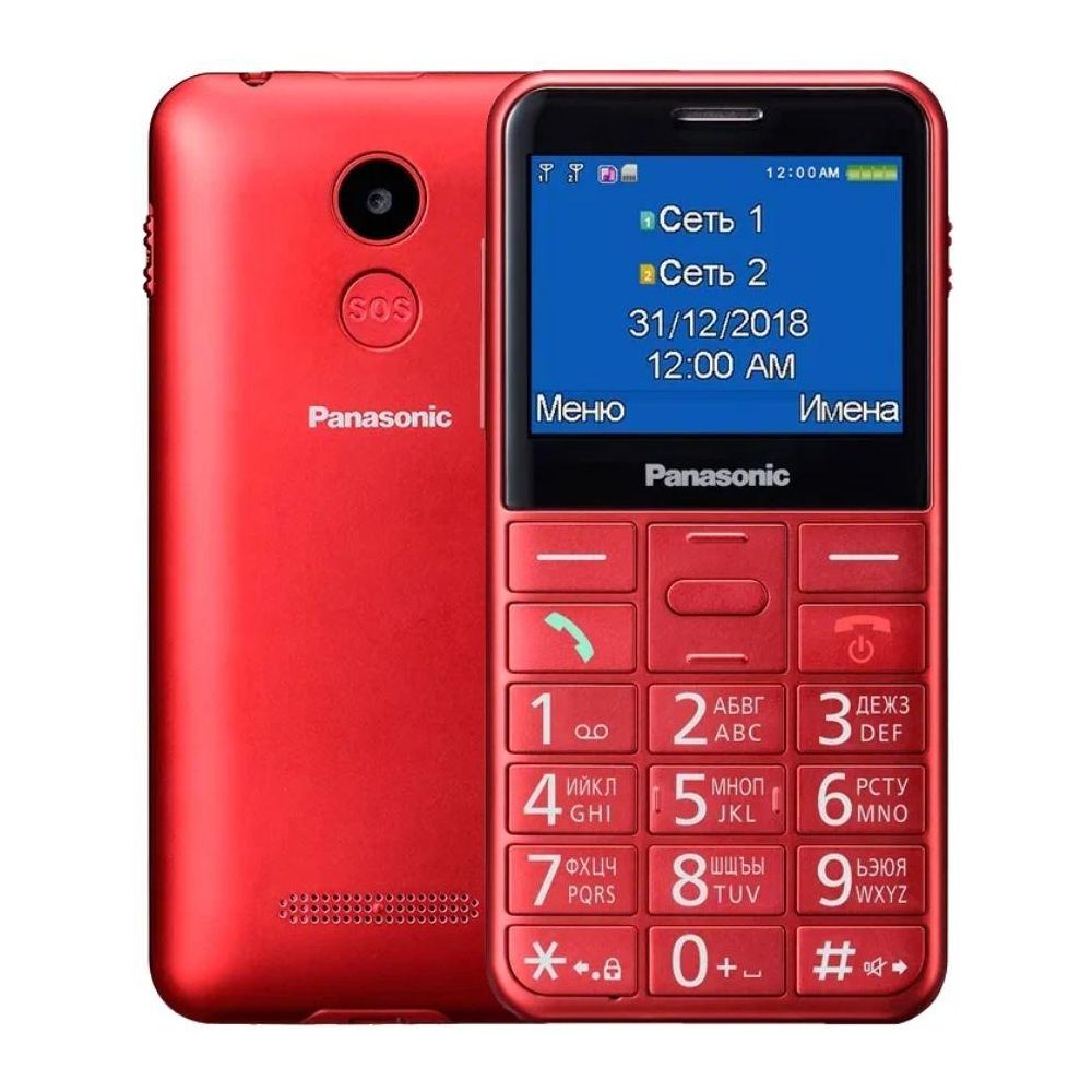 Мобильный телефон PANASONIC TU150, красный