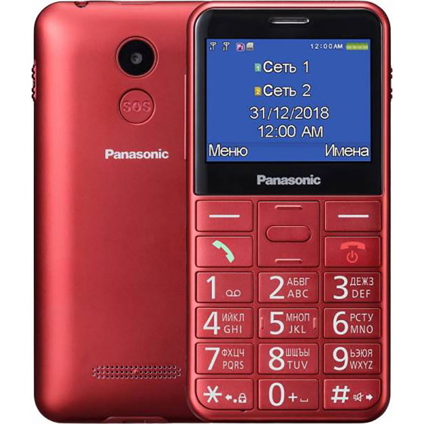 Мобильный телефон PANASONIC TU150, красный
