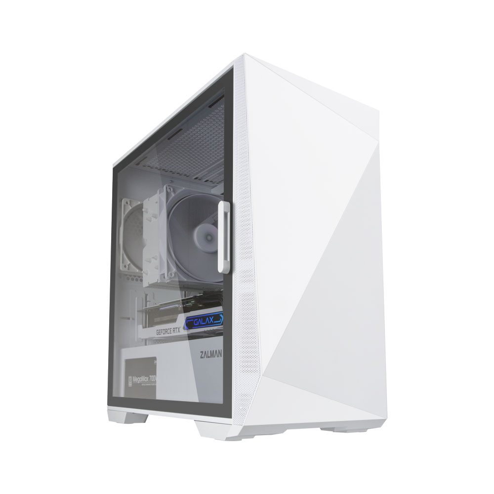 Корпус MiniTower Zalman Z1 Iceberg white (mATX, window, FRONT 2x120mm, REAR 1x120mm, без БП)