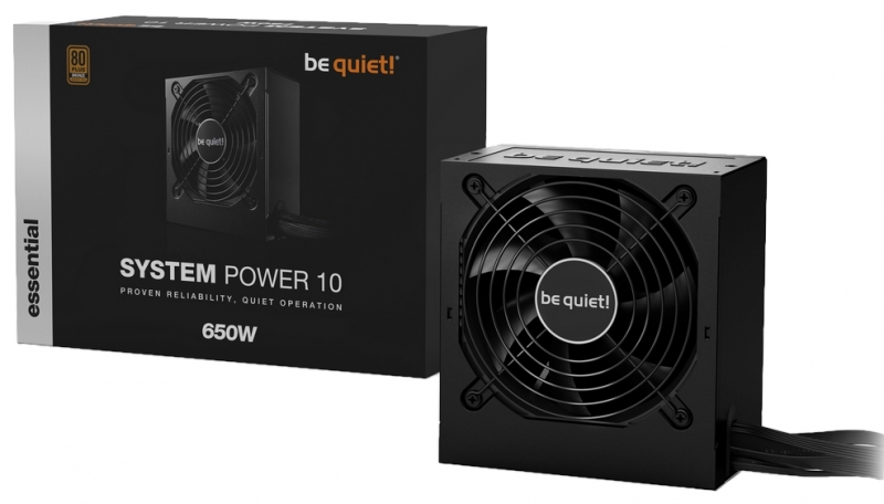 Блок питания be quiet! System Power 10 650W / ATX 2.52, APFC, DC-DC, 80 PLUS Bronze, 120mm fan / BN328