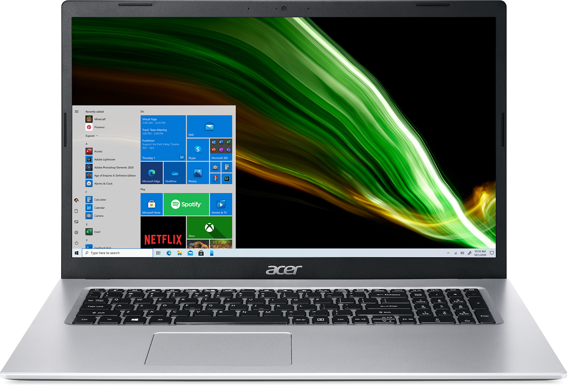 Ноутбук Acer Aspire 3 A317-33-P9UJ Pentium Silver N6000 8Gb 512Gb 17.3" Win11 silver (NX.A6TER.015)