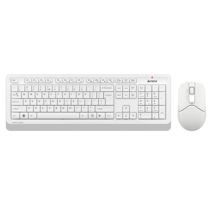 Клавиатура + мышь A4Tech Fstyler FG1012 клав:белый мышь:белый USB беспроводная Multimedia