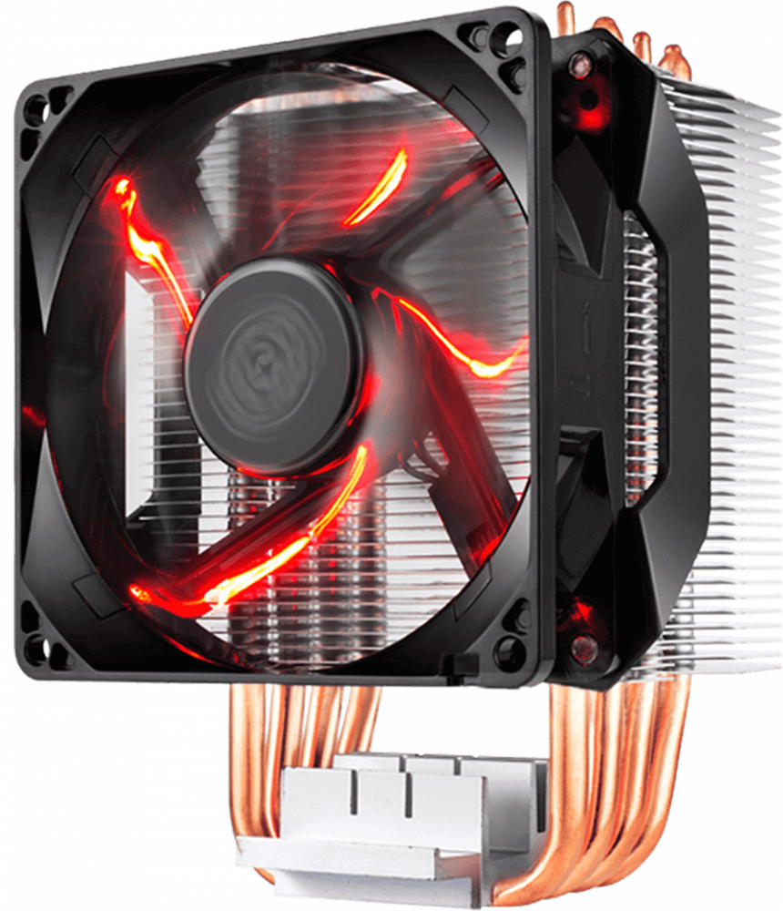 Кулер CoolerMaster Hyper H410R (RR-H410-20PK-R1) (Al+Cu, 4 теплотрубки, 600-2000 об/мин, 29.4 дБ, 4-