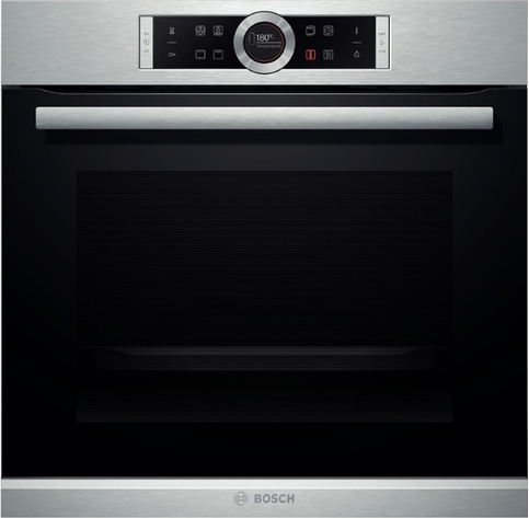 Электрический духовой шкаф BOSCH HBG634BS1 [71 л, нержавеющая сталь, дисплей, каталитическая, сенсор, серебристый]