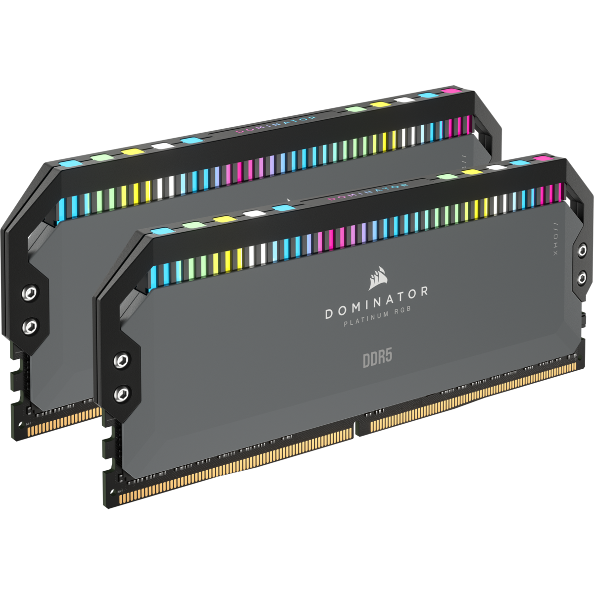Corsair DOMINATOR PLATINUM RGB DDR5 DIMM CMT32GX5M2B5200C40 5200MHz 32GB 2x16GB DIMM, Unbuffered, 40-40-40-77, STD PMIC, XMP 3.0, Black Heatspreader, 1.25V (659471)