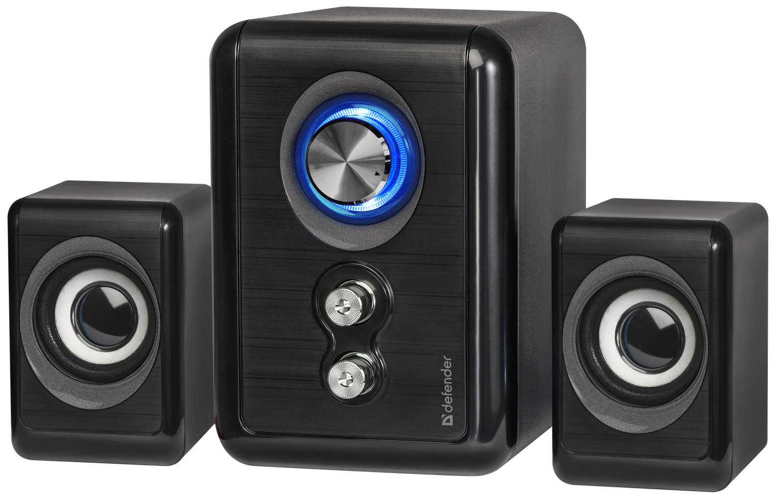 Колонки Defender V11, 2.1, черный 65111