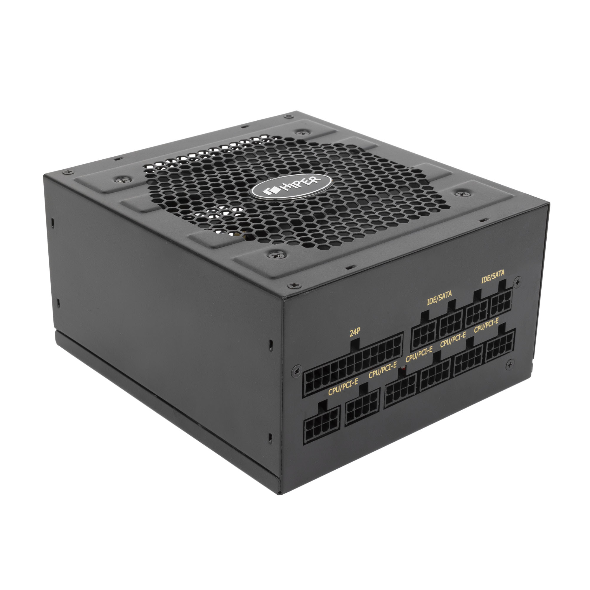 Блок питания Hiper ATX 600W HPB-600FMK2 80+ gold (24+4+4pin) APFC 120mm fan 6xSATA Cab Manag RTL