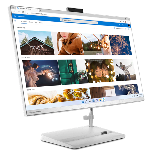 Моноблок AIO Lenovo IdeaCentre 3 27IAP7 i5-1240P 8Gb SSD 512Gb Intel Iris Xe Graphics eligible 27 FHD IPS BT Cam No OS Белый F0GJ00BGRU