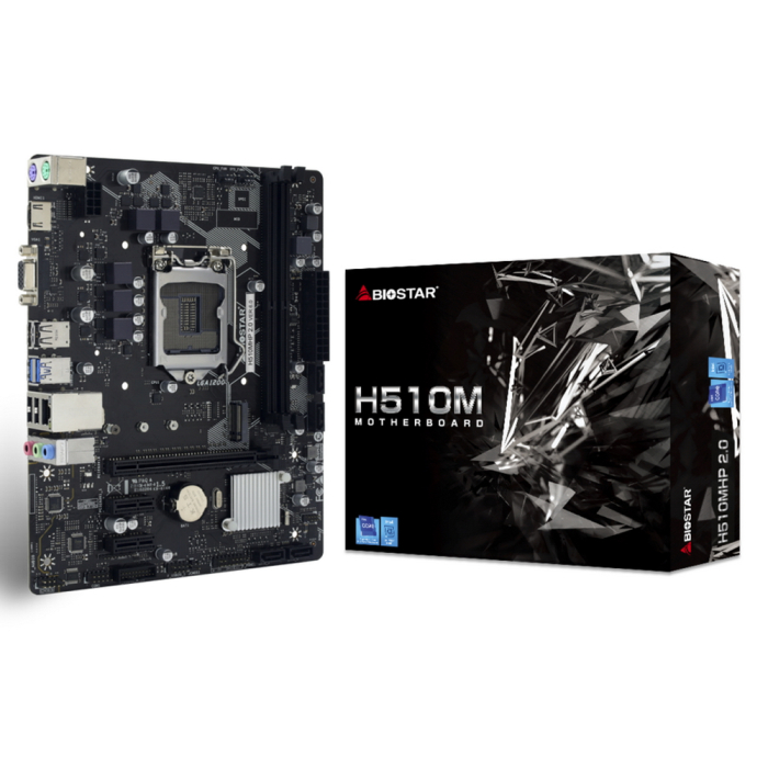 Материнская плата H510MHP 2.0 Socket 1200, Intel®H510, 2xDDR4-3200, D-SUB+HDMI, 1xPCI-Ex16, 2xPCI-Ex