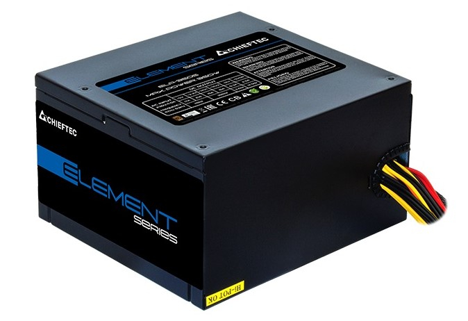 БП Chieftec Element ELP-400S (OEM) 400W (ATX 2.3, APFC, 120 mm fan, NM, 24+4, 1xPCI-E, 3xSATA) [ELP-400S-Bulk]