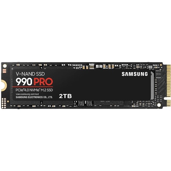SSD накопитель Samsung 990 Pro MZ-V9P2T0BW 2ТБ, M.2 2280, PCI-E 4.0 x4, NVMe, PCIe