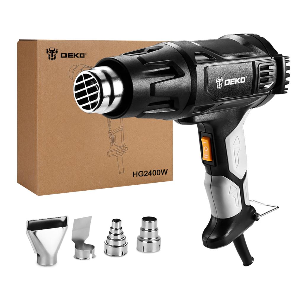 Строительный фен DEKO HG2400W 063-4260, 2400 Вт черный