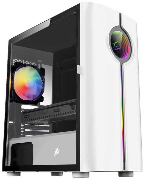 Корпус 1STPLAYER INFINITE SPACE IS3 White / mATX, TG / 1x120mm RGB fan inc. / IS3-WH-1F2-W
