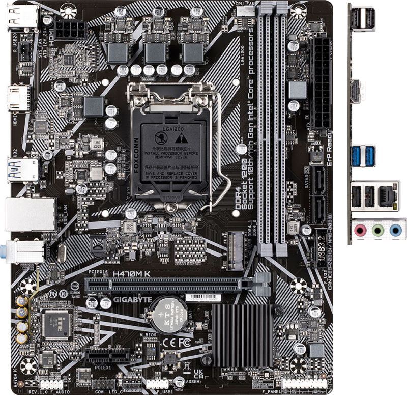 Материнская плата Gigabyte H470M K, RTL
