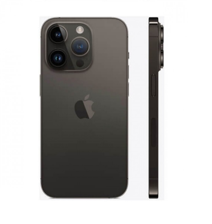 Смартфон Apple A2892 iPhone 14 Pro 128Gb 6Gb черный космос моноблок 3G 4G 2Sim 6.1" 1179x2556 iOS 16 48Mpix 802.11 a/b/g/n/ac/ax NFC GPS GSM900/1800 GSM1900 TouchSc Protect