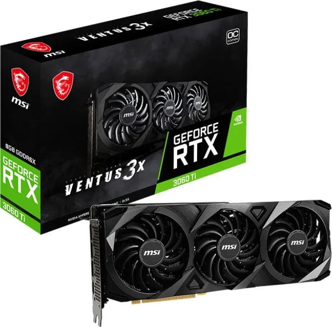 Видеокарта/ GeForce RTX 3060 Ti VENTUS 3X 8G OC LHR