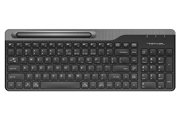 Клавиатура A4Tech Fstyler FBK25 черный/серый USB беспроводная BT/Radio slim Multimedia