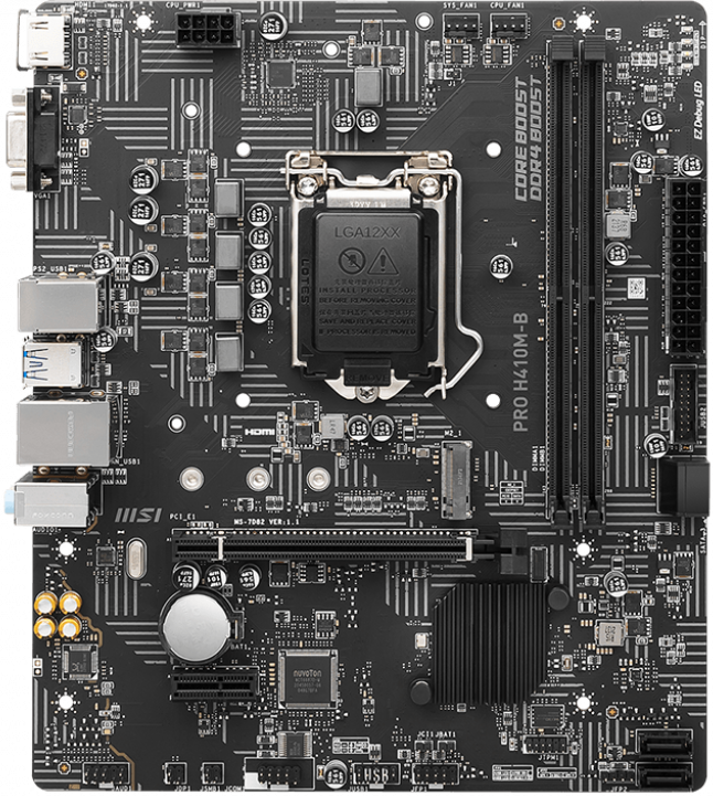 Материнская плата PRO H410M-B mATX, H510, LGA1200