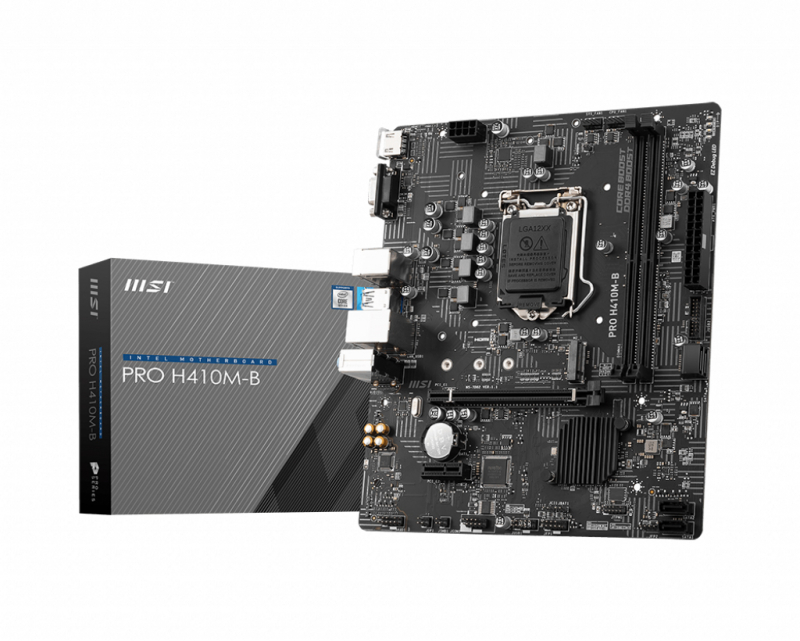 Материнская плата PRO H410M-B mATX, H510, LGA1200
