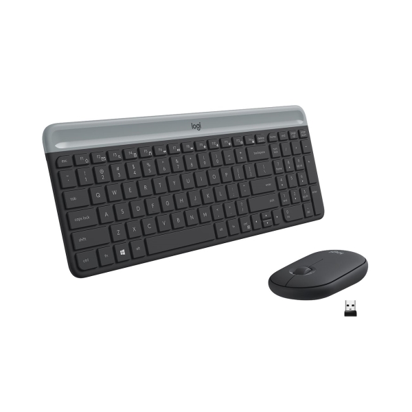 Комплект (клавиатура + мышь) Logitech Slim Wireless Keyboard and Mouse Combo MK470 GRAPHITE