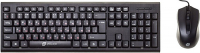 Комплект (клавиатура+мышь) Oklick 620M, USB, проводной, черный