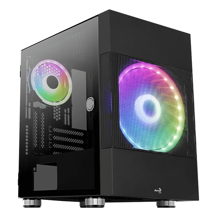 Корпус Aerocool Atomic-G-BK-v1 черный без БП mATX
