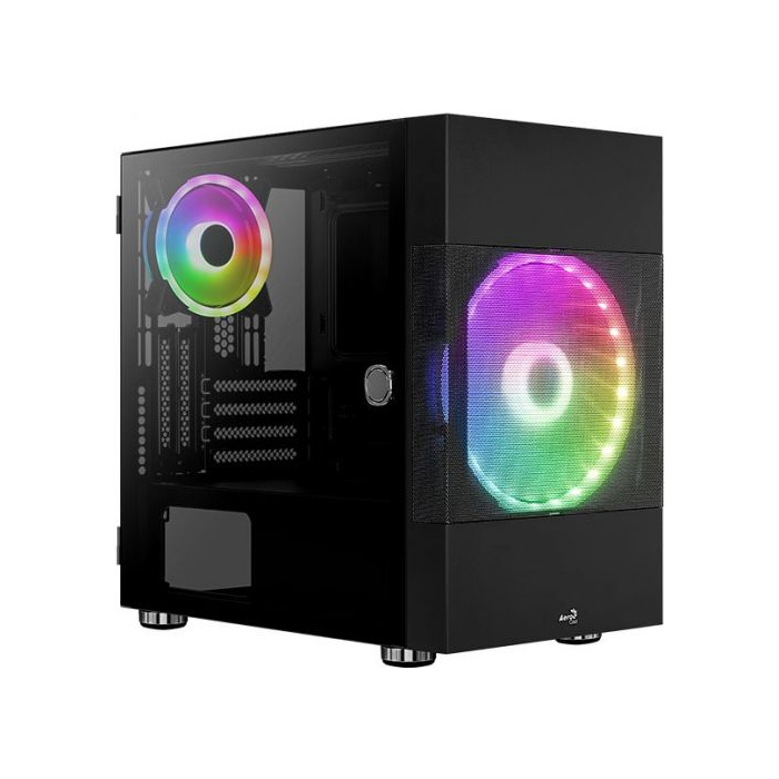 Корпус Aerocool Atomic-G-BK-v1 черный без БП mATX
