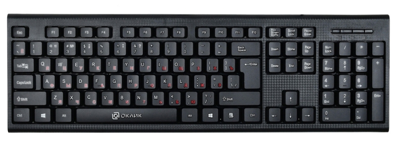 Клавиатура Oklick Oklick120M 120M Чёрный Black USB