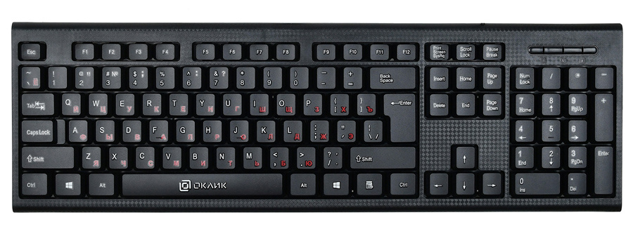Клавиатура Oklick Oklick120M 120M Чёрный Black USB