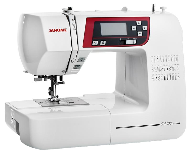 Швейная машина Janome DC 601, белый/черный
