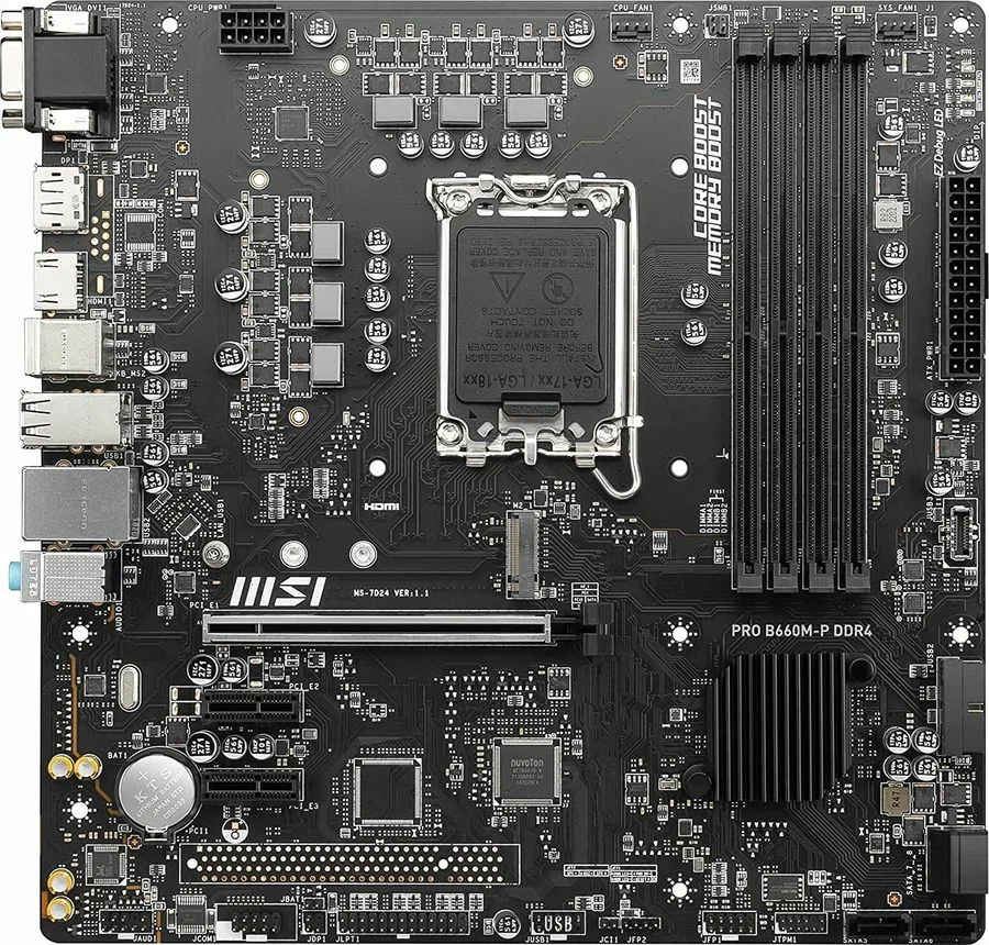 Мат плата MSI Pro B660M-P DDR4