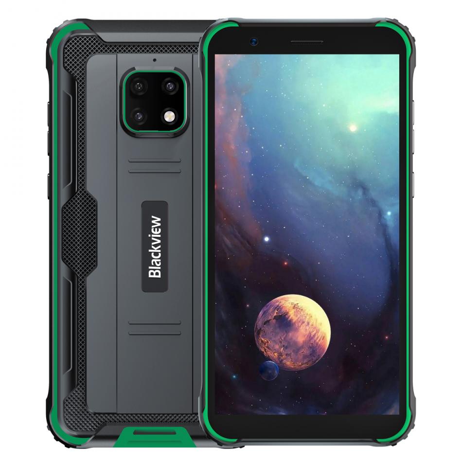 Смартфон Blackview BV4900 3/32 ГБ, черный/зеленый
