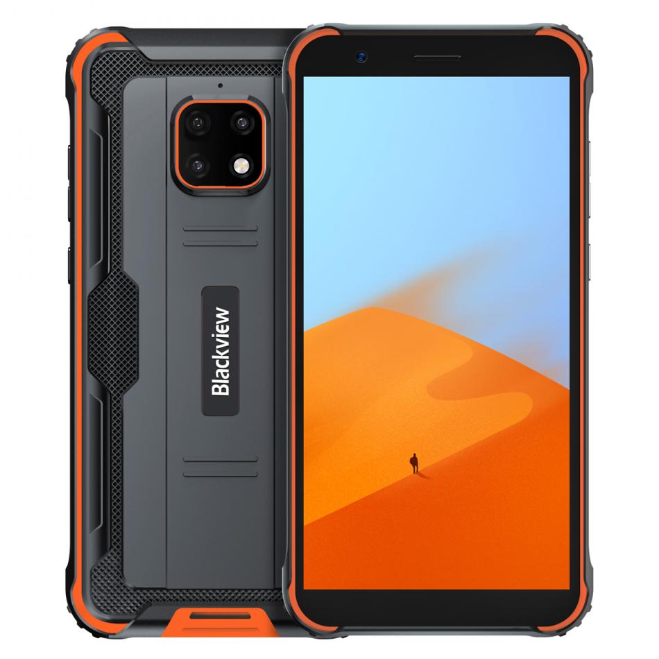 Смартфон Blackview BV4900 3/32 ГБ, черный/оранжевый
