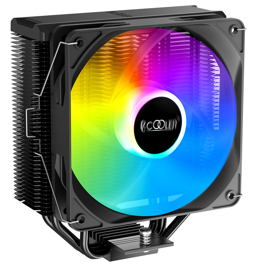 Кулер PCCooler Paladin EX300S S115X/1200/1700/AM4 (24 шт/кор, TDP 125W, 120mm PWM Dynamic Multi-Color LED, 3 тепловые трубки 6мм, 400-1800RPM, 28,6dBa)