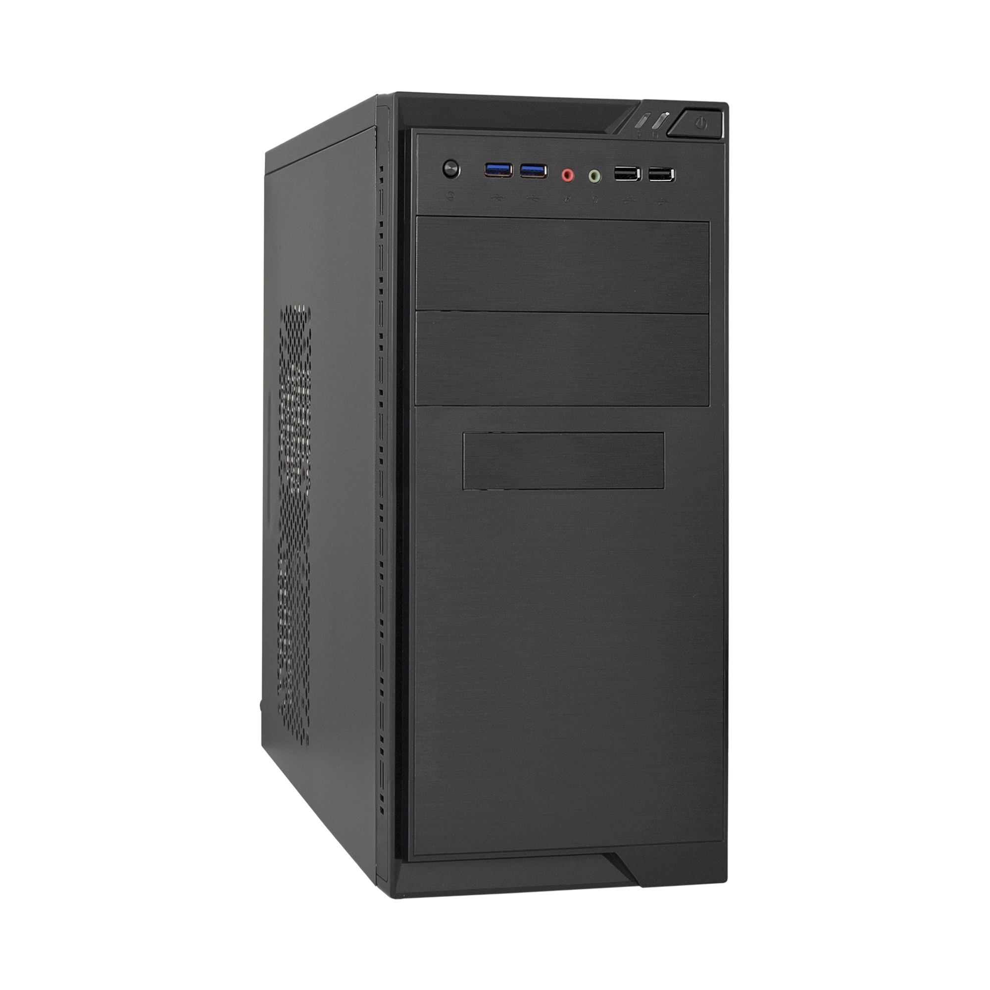 Корпус Minitower ExeGate MA-372UX Black, mATX <без БП> 2*USB+2*USB3.0, Audio