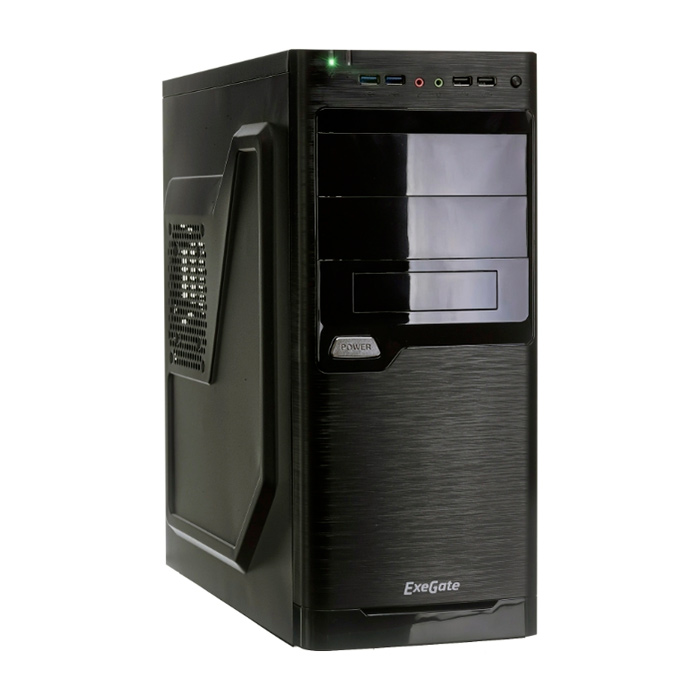 Корпус Mid-Tower ExeGate XP-330U-XP600 черный [0.5 мм, БП 600 Вт] [EX272730RUS]