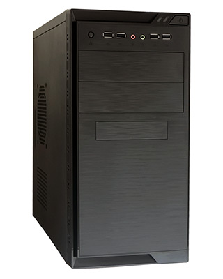 Корпус Minitower ExeGate MA-372UX Black, mATX <UN450, 120mm> 2*USB+2*USB3.0, Audio