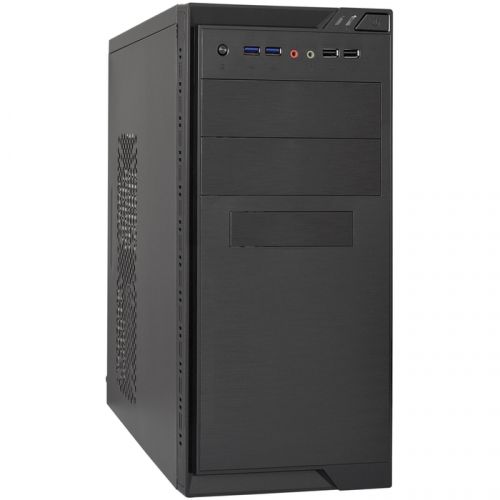 Корпус Minitower ExeGate MA-372UX Black, mATX <UN450, 120mm> 2*USB+2*USB3.0, Audio