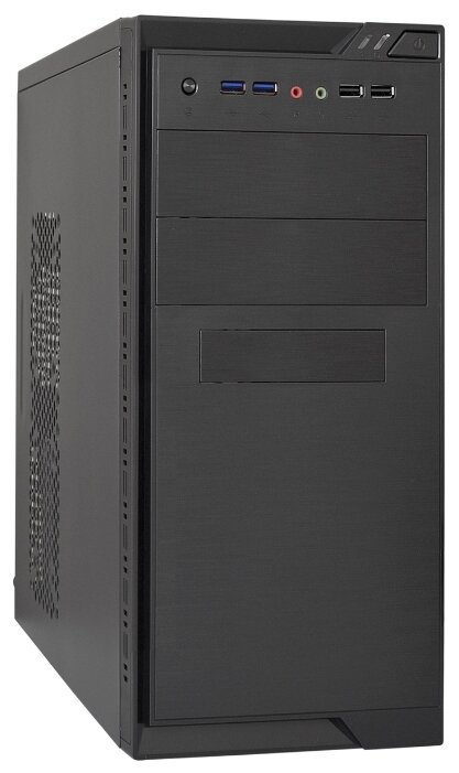 Корпус Minitower ExeGate MA-372UX Black, mATX <UN600, 120mm> 2*USB+2*USB3.0, Audio