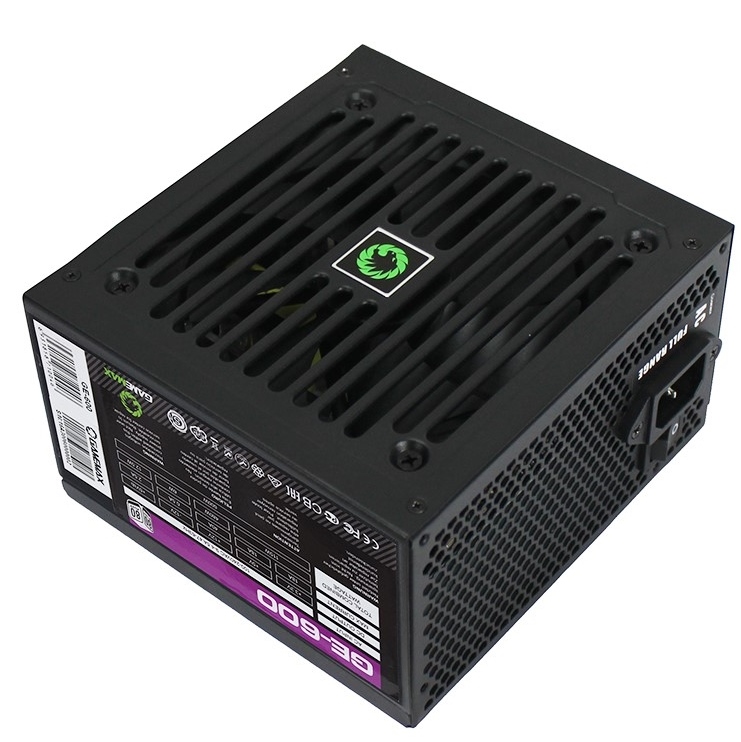 Блок питания GameMax ECO Gamer GE-600 600 Вт [ATX vATX 12V 2.31, APFC, 120 x 120 мм fan, 4+4 pin CPU, 6+2 pin x2 PCI-E, 5 SATA][GE-600]