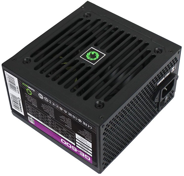Блок питания GameMax ECO Gamer GE-600 600 Вт [ATX vATX 12V 2.31, APFC, 120 x 120 мм fan, 4+4 pin CPU, 6+2 pin x2 PCI-E, 5 SATA][GE-600]