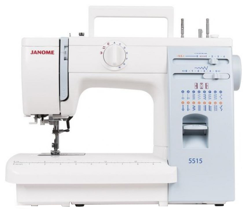 Швейная машина Janome 5515 белый/голубой