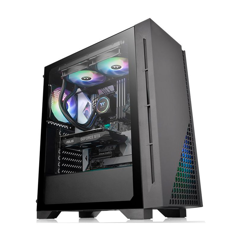 Корпус Thermaltake H330 TG черный без БП ATX