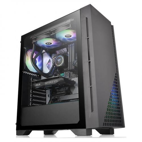 Корпус Thermaltake H330 TG черный без БП ATX