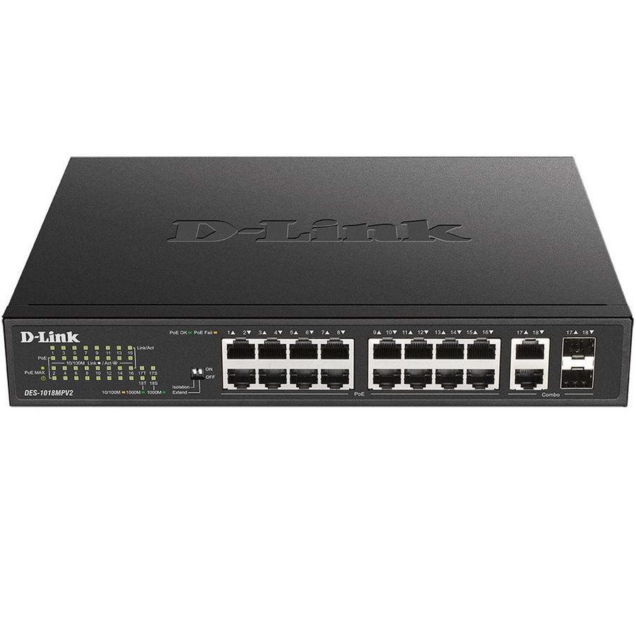 Коммутатор D-Link DES-1018MPV2/A1A