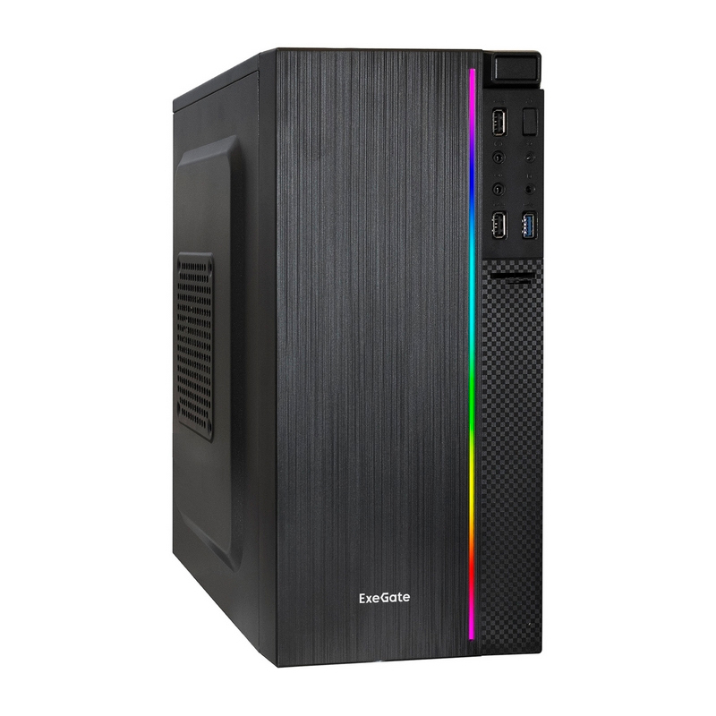 Корпус Mini-Tower ExeGate mEVO-9302 черный [0.4 мм, БП 700 Вт] [EX287886RUS]