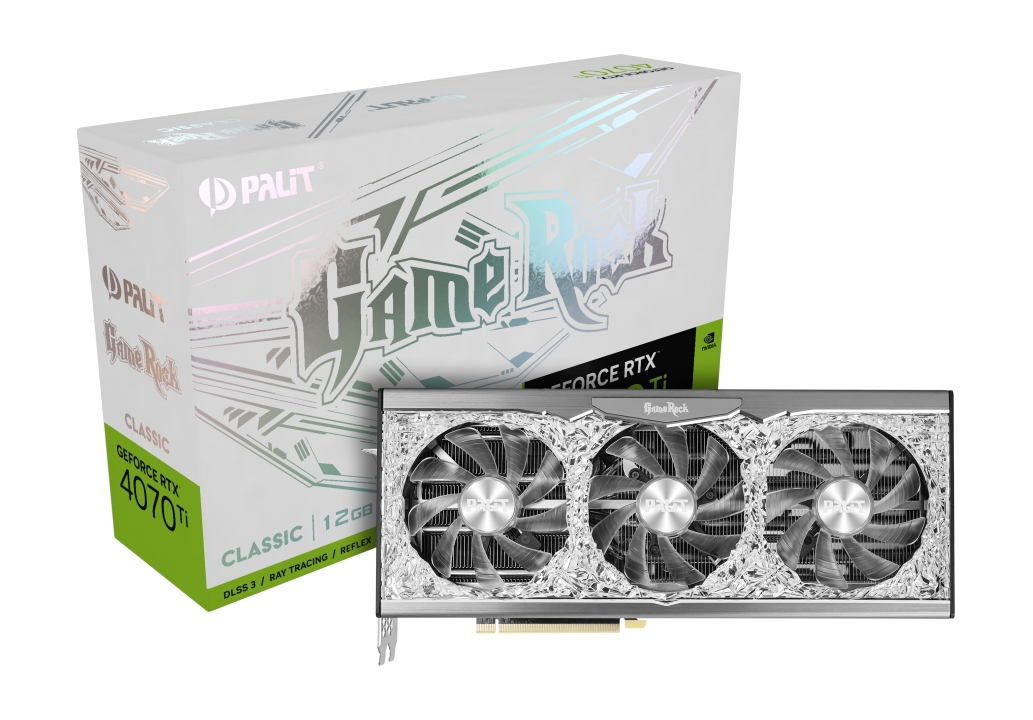 Видеокарта Palit RTX4070Ti GAMEROCK CLASSIC 12GB GDDR6X 192bit 3-DP