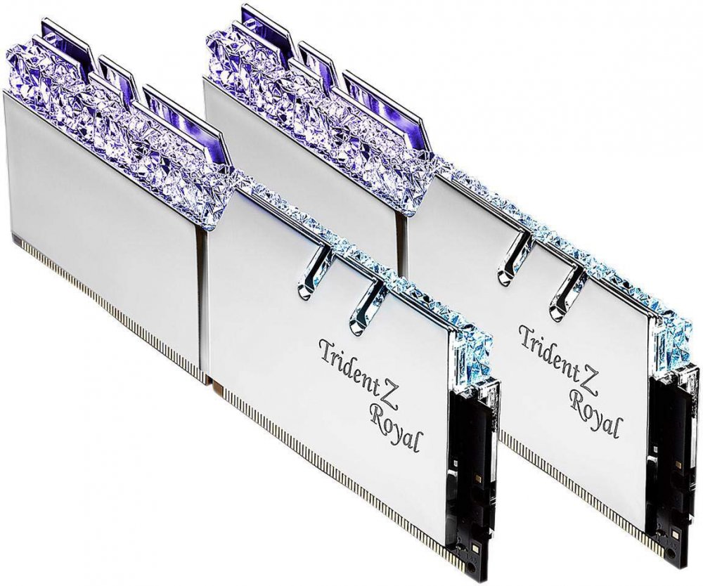 Модуль памяти DDR4 G.SKILL TRIDENT Z ROYAL 32GB (2x16GB) 4000MHz CL16 (16-16-16-36) 1.40V / F4-4000C16D-32GTRSA / SILVER