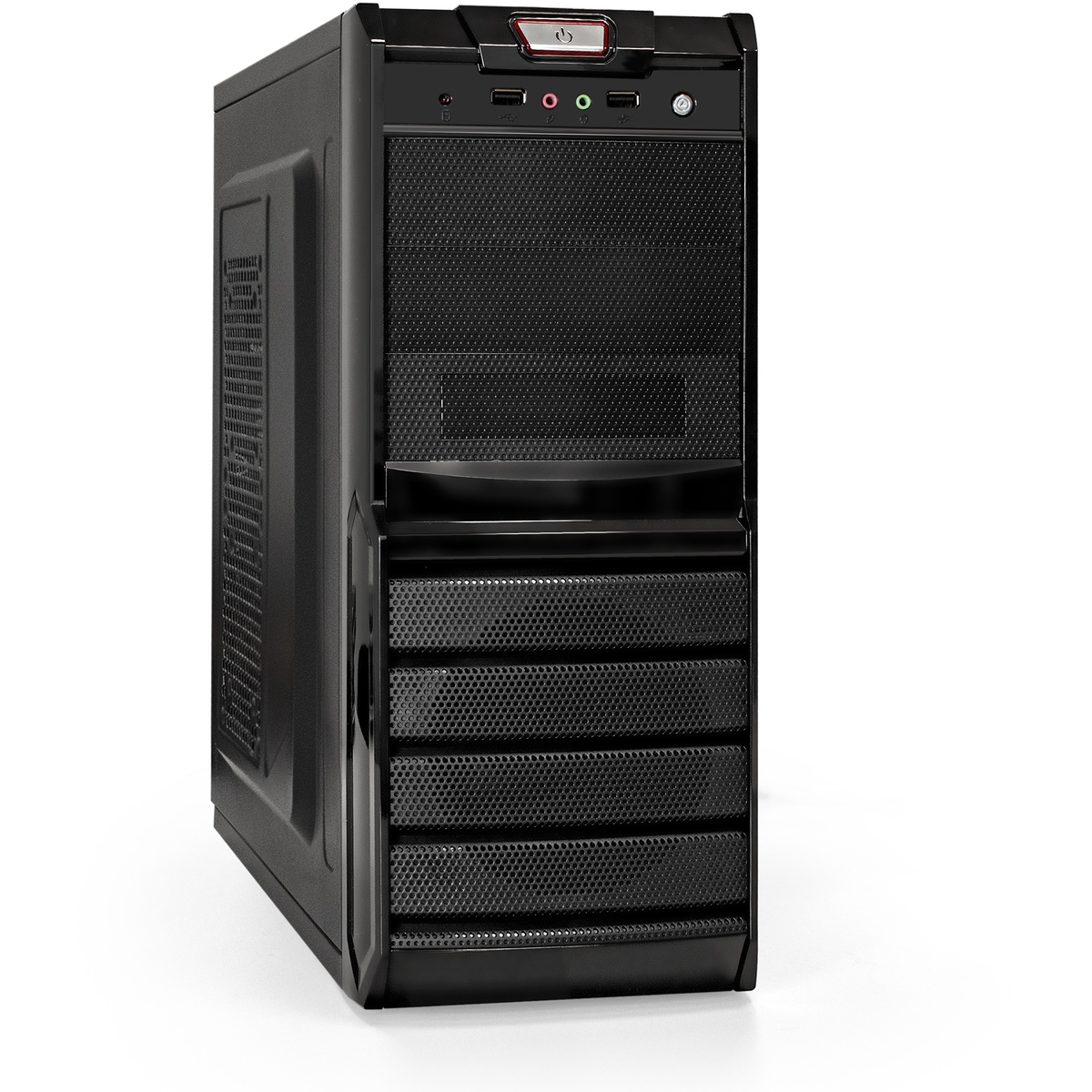 Корпус Mid-Tower ExeGate XP-329S-XP500 черный [0.5 мм, БП 500 Вт] [EX278399RUS]